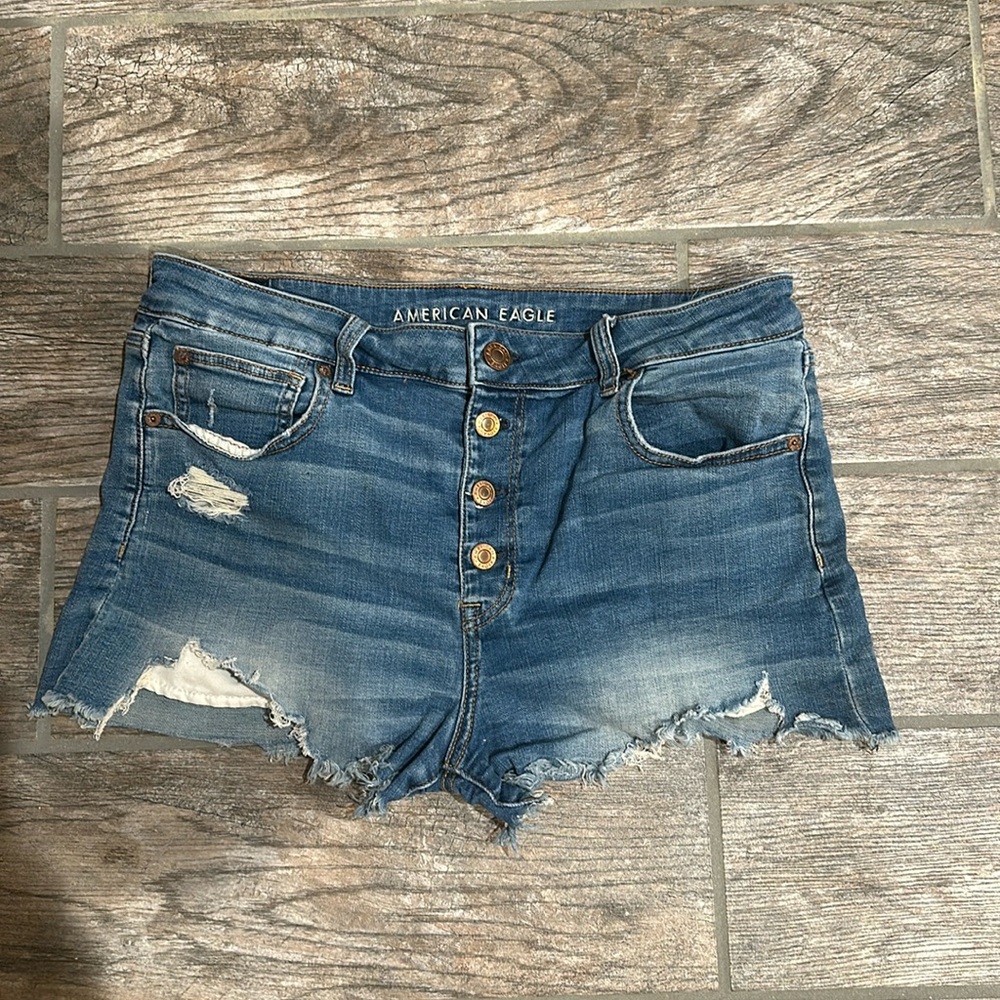 American Eagle Super Stretch Jean Shorts, Size 14